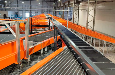 Crossbelt sorter